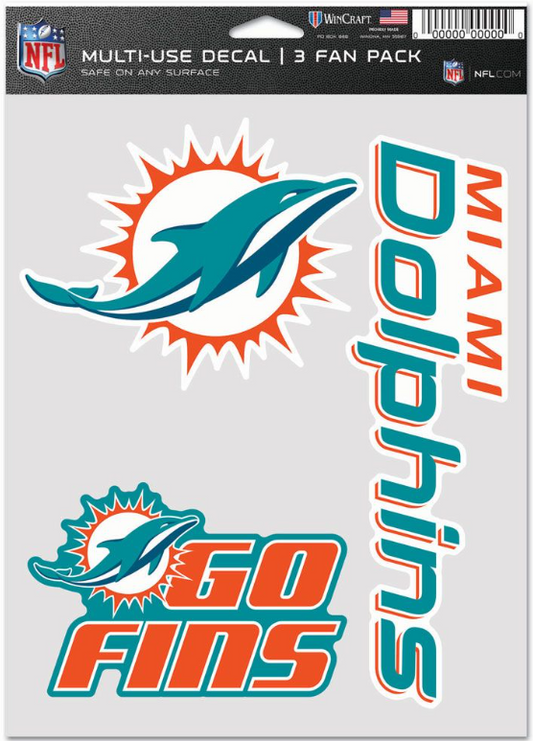 MIAMI DOLPHINS MULTI USE 3 FAN PACK