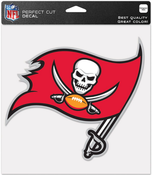 TAMPA BAY BUCCANEERS PERFECT CUT COLOR DECAL 8" X 8"