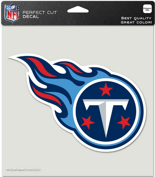 TENNESSEE TITANS PERFECT CUT COLOR DECAL 8" X 8"