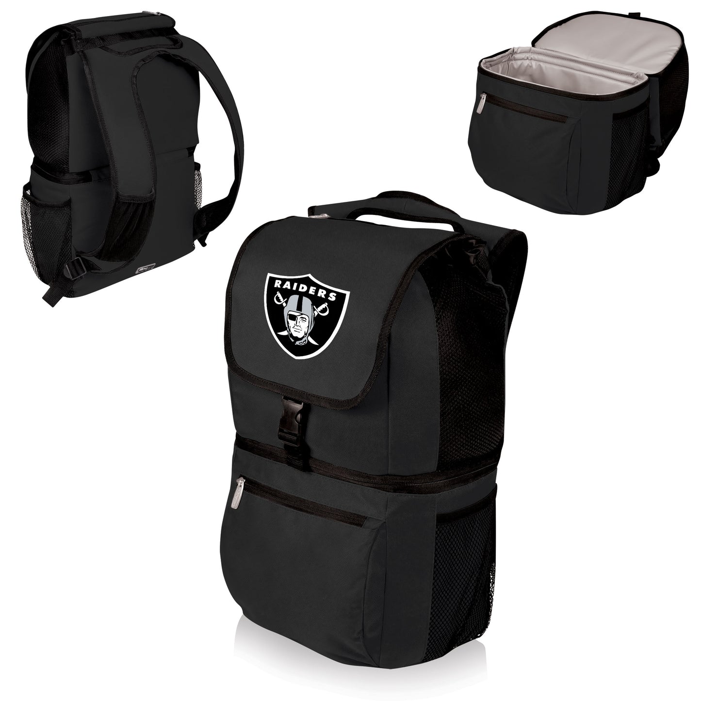 Las Vegas Raiders Zuma Backpack Cooler, (Black)