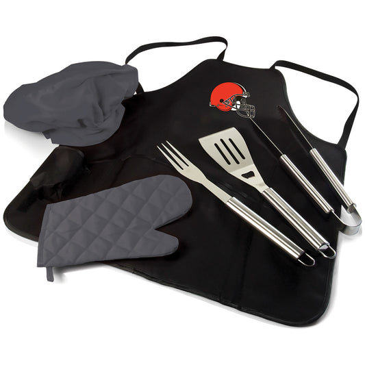 Cleveland Browns - BBQ Apron Tote Pro Grill Set