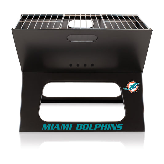 Miami Dolphins - X-Grill Portable Charcoal BBQ Grill