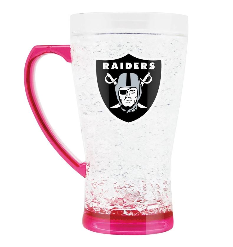 Las Vegas Raiders Pink Crystal Freezer Flared Mug