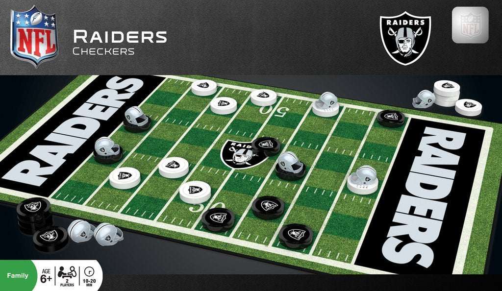 Raiders Checkers Set