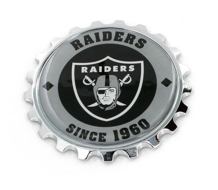 Raiders Semi 3D Metal Stick On Emblem