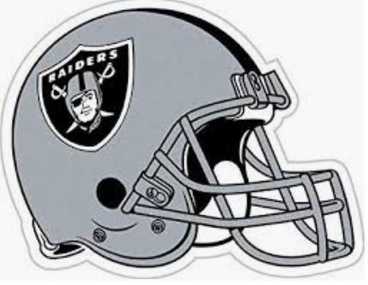 Las Vegas Raiders Team Helmet Magnet