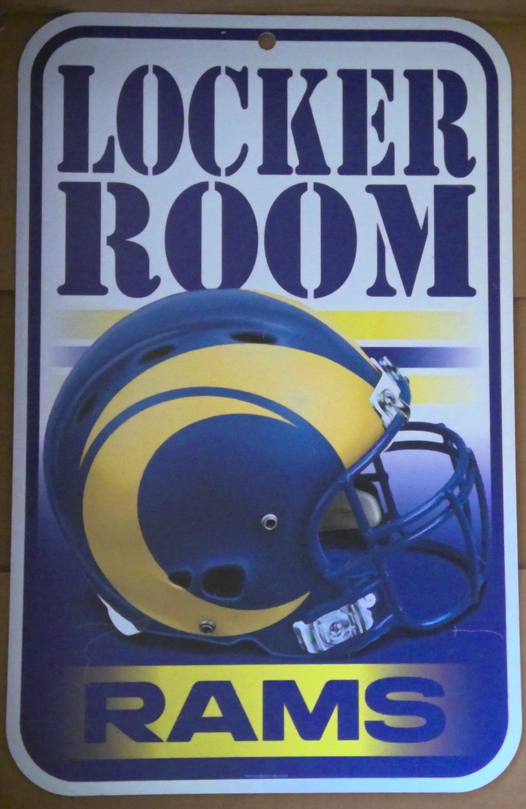 Los Angeles Rams 11"x17" Wall Display Locker Room Sign