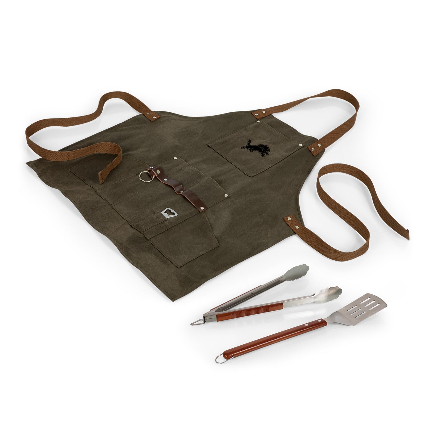 Detroit Lions - BBQ Apron with Tools & Bottle Opener