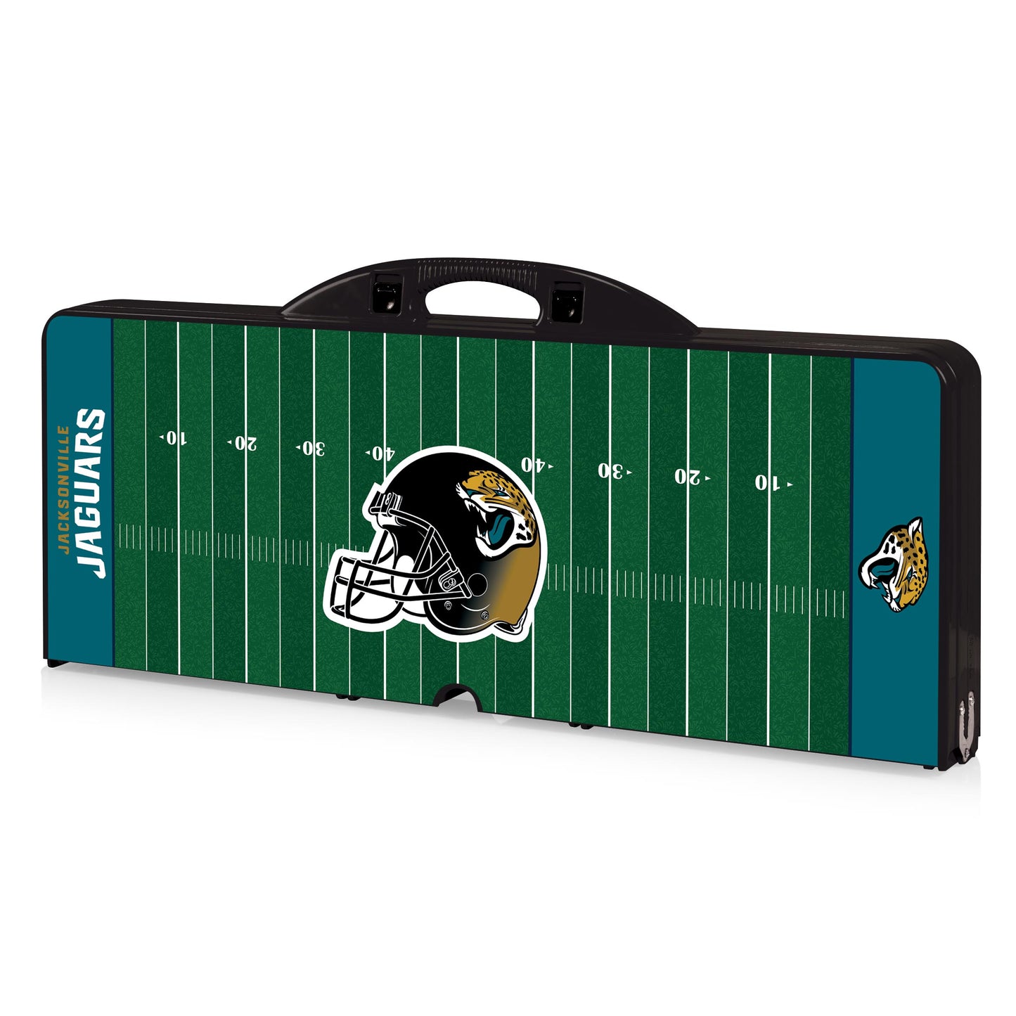 Jacksonville Jaguars - Picnic Table Portable Folding Table with Seats and Umbrella