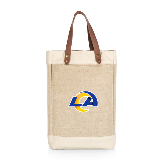 Los Angeles Rams - Pinot Jute 2 Bottle Insulated Wine Bag