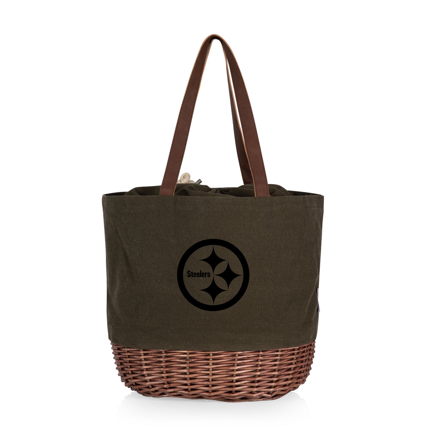 Pittsburgh Steelers - Coronado Canvas and Willow Basket Tote
