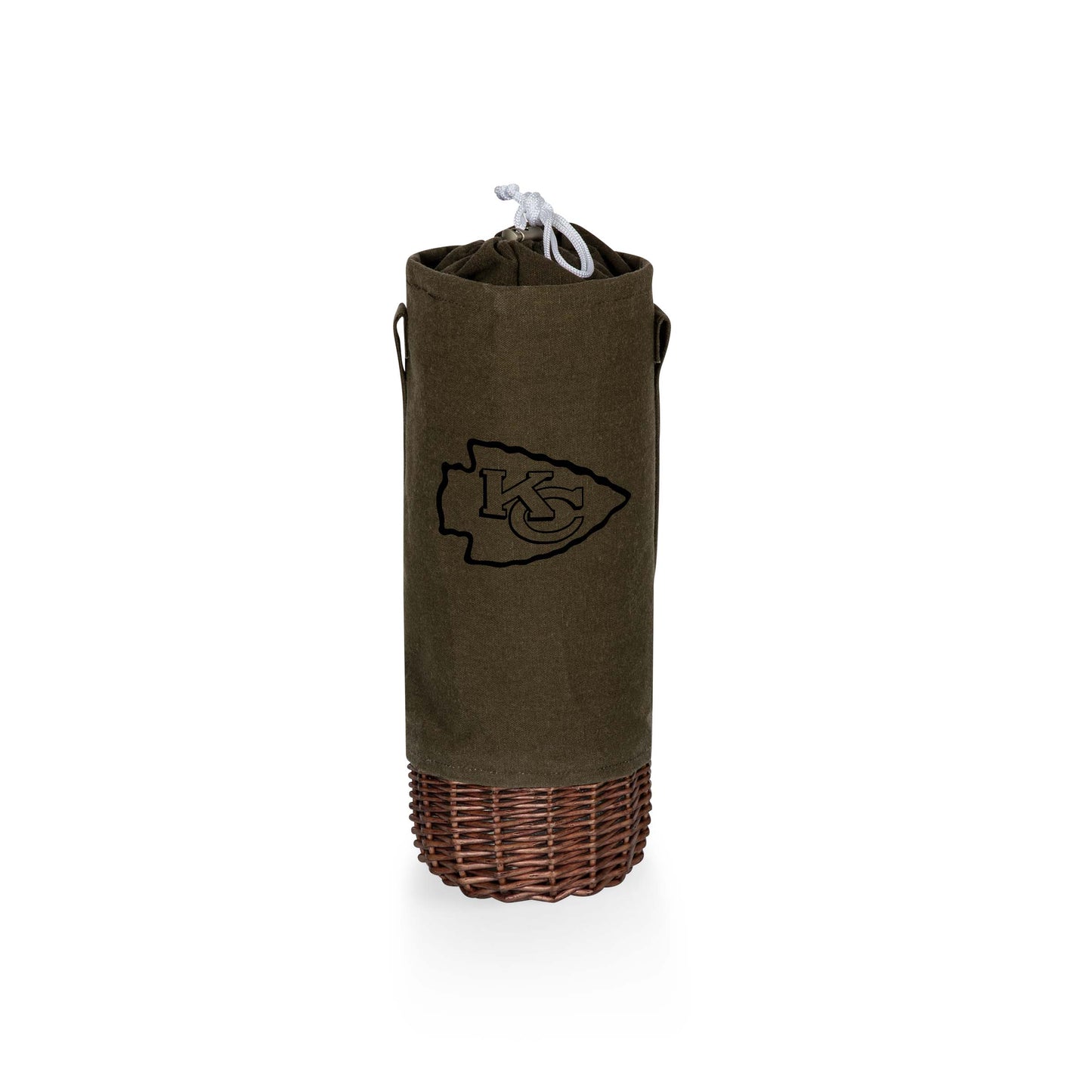 Kansas City Chiefs - Malbec Insulated Canvas and Willow Wine Bottle Basket