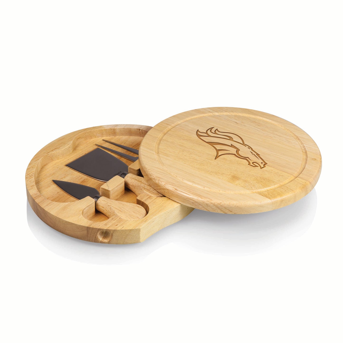 Denver Broncos - Brie Cheese Cutting Board & Tools Set