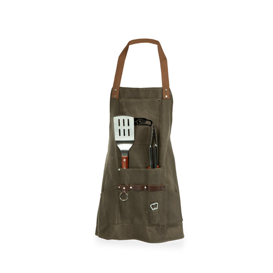 Seattle Seahawks - BBQ Apron with Tools & Bottle Opener