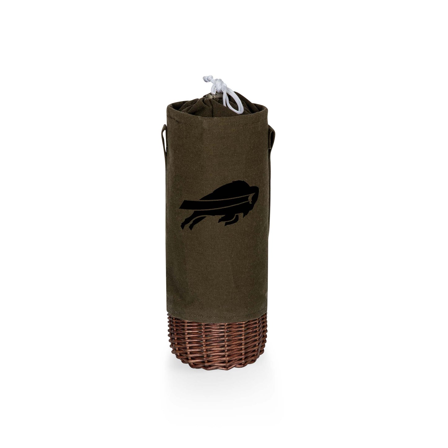 Buffalo Bills - Malbec Insulated Canvas and Willow Wine Bottle Basket