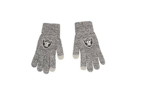 Las Vegas Raiders Gray Knit Gloves