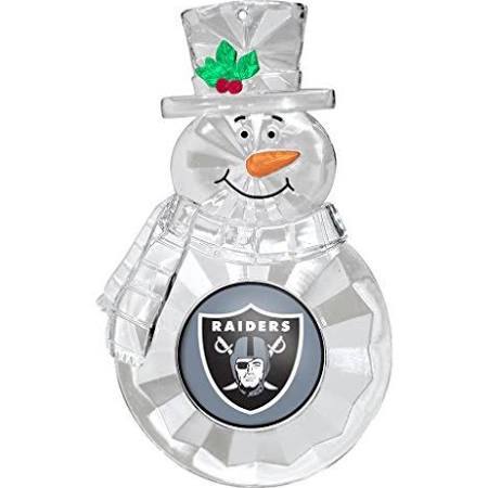 Raiders Traditional Snowman Ornament