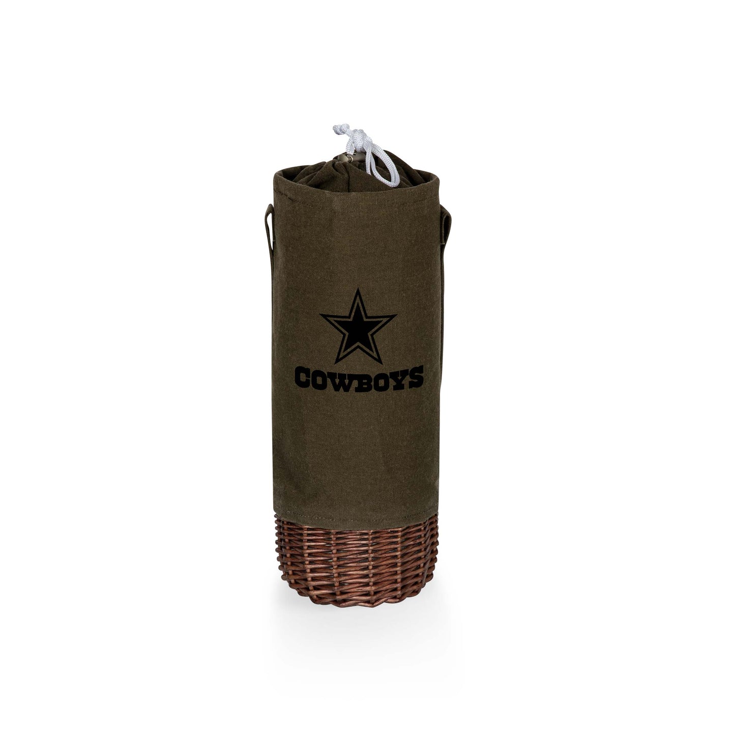 Dallas Cowboys - Malbec Insulated Canvas and Willow Wine Bottle Basket
