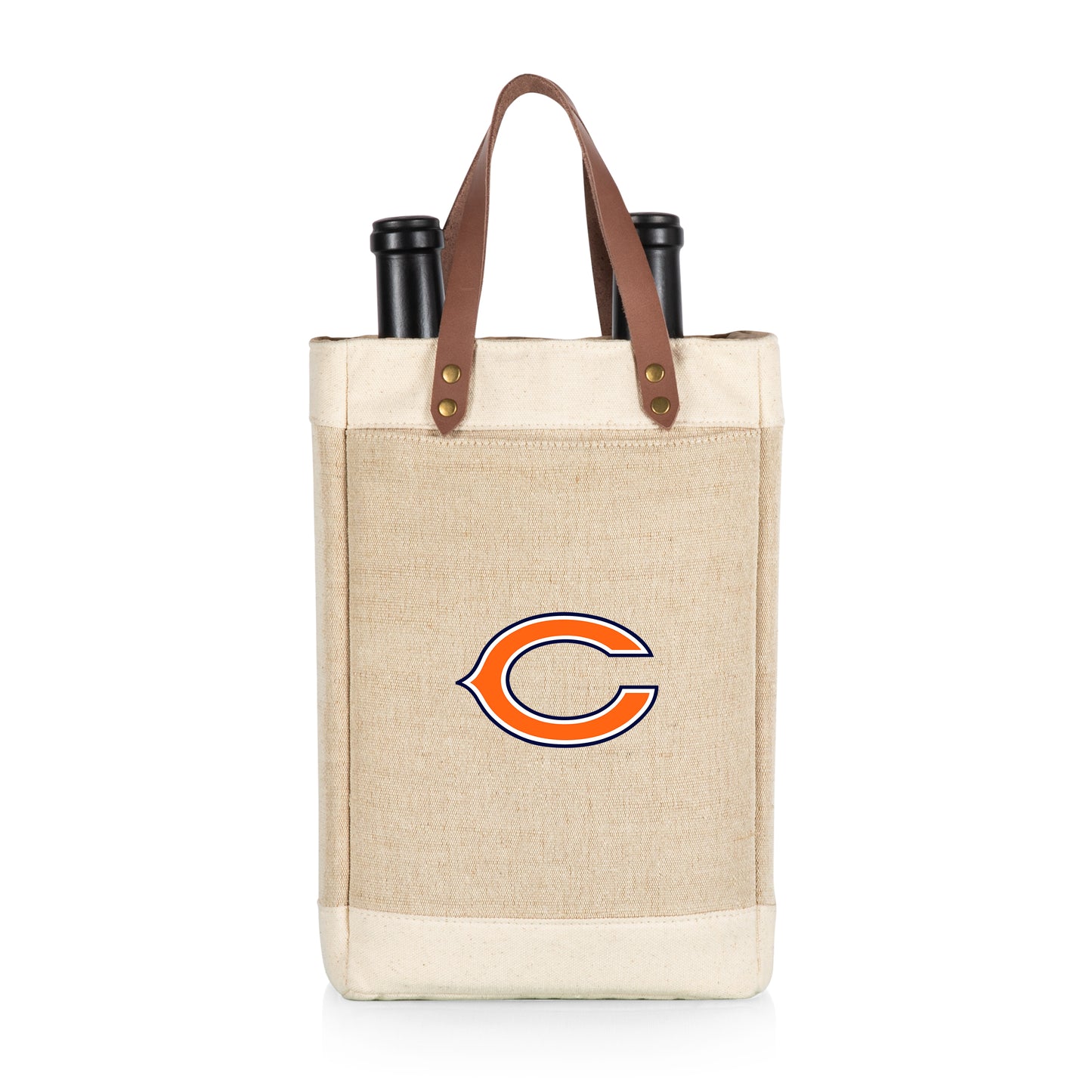 Chicago Bears - Pinot Jute 2 Bottle Insulated Wine Bag