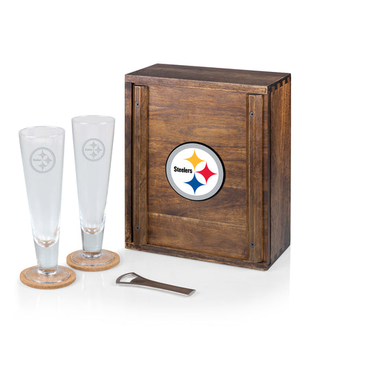 Pittsburgh Steelers - Pilsner Beer Glass Gift Set