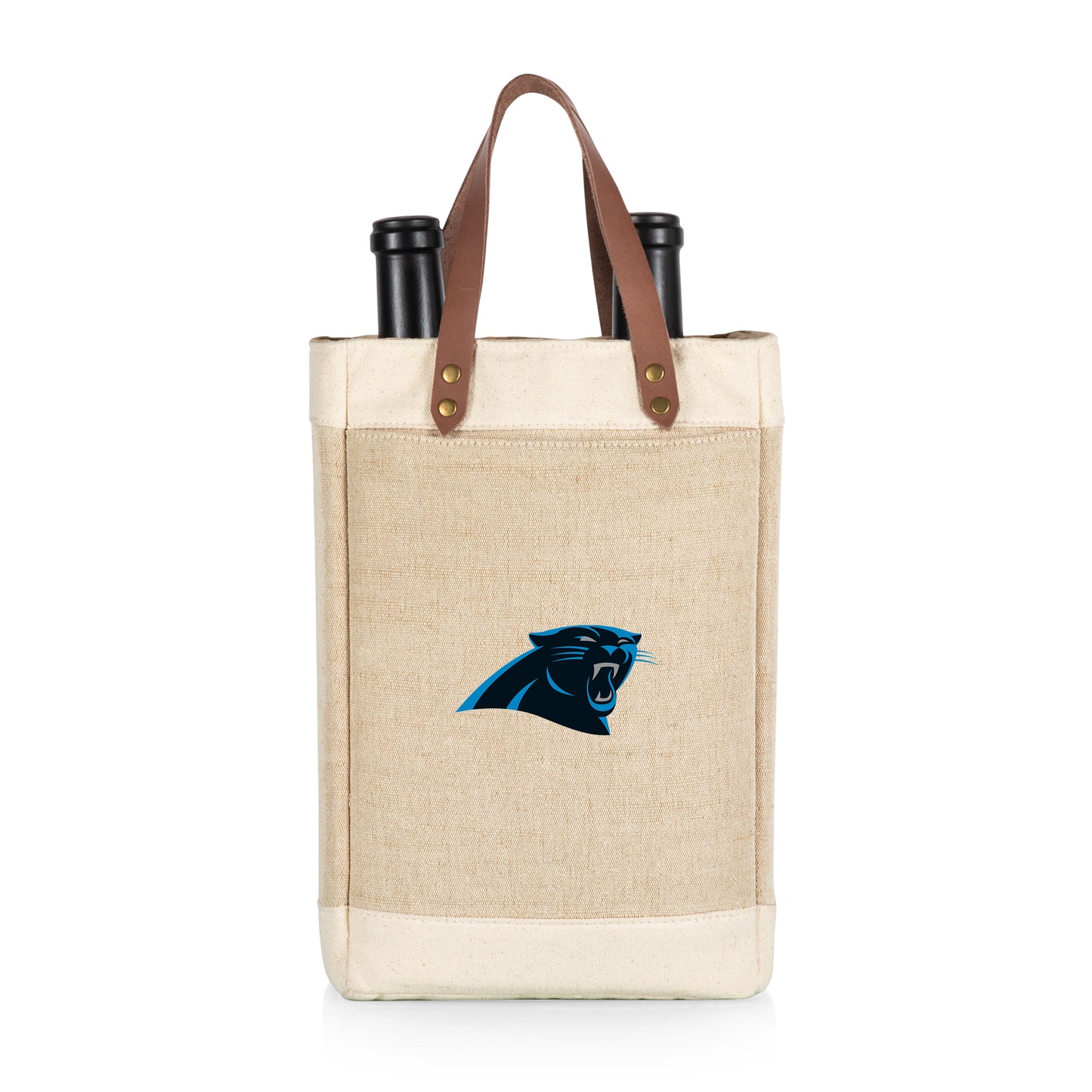 Carolina Panthers - Pinot Jute 2 Bottle Insulated Wine Bag