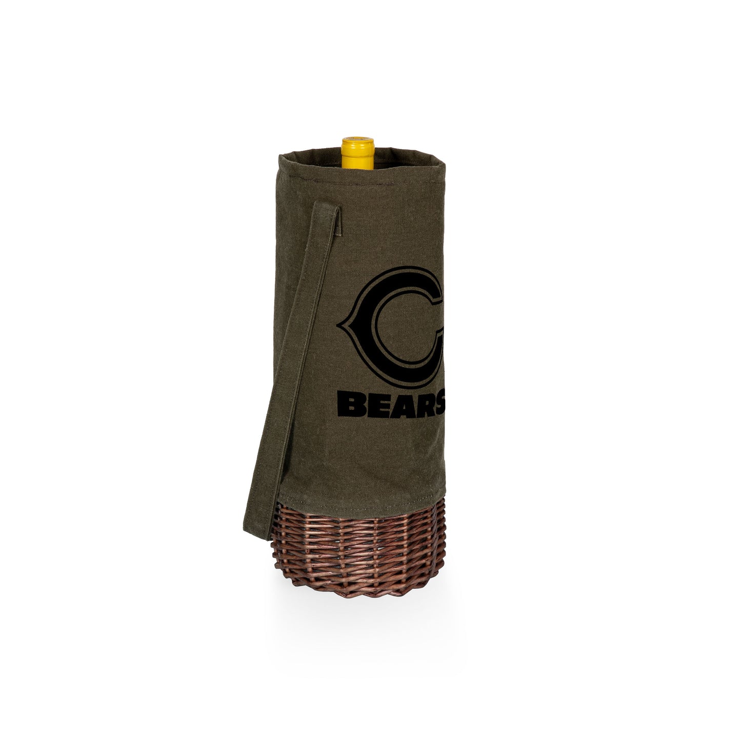 Chicago Bears - Malbec Insulated Canvas and Willow Wine Bottle Basket